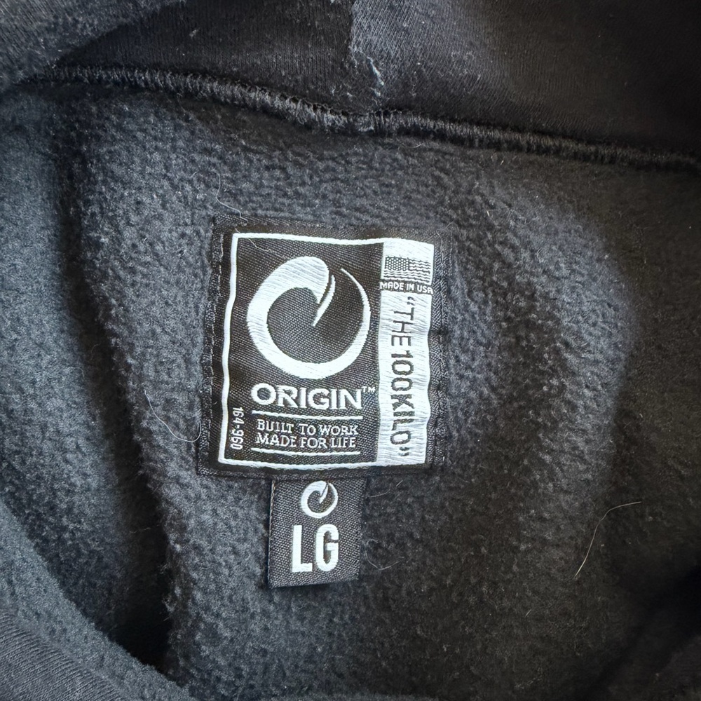 Origin 100 kilo Black Hoodie - Picture 2 of 2